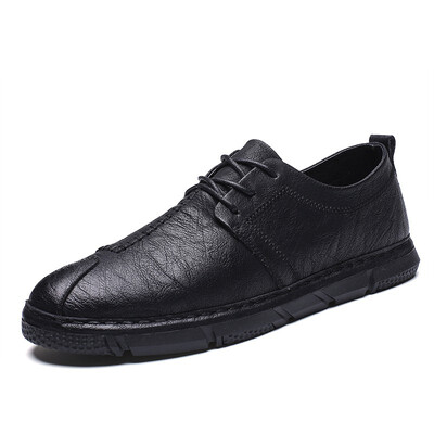 

Mens tide shoes Korean version of the autumn England small shoes wild casual fashion round head mens shoes