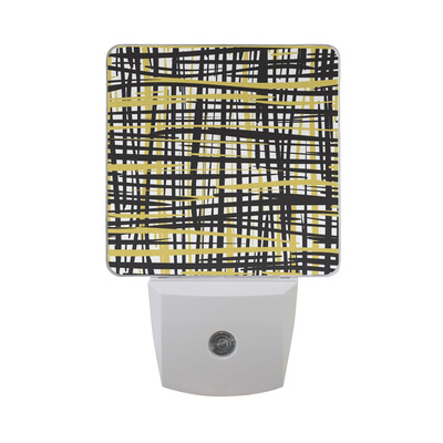 

ALAZA LED Night Light With Smart Dusk To Dawn SensorAbstract Turquoise Pattern Plug In Night Light