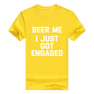 

Beer Me I Just Got Engaged Men T-Shirt Funny Saying Engagement
