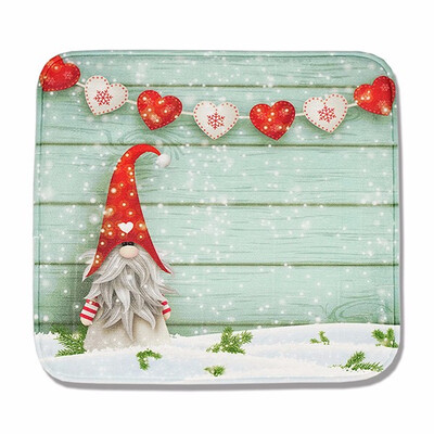

2018 Christmas Decor Dinning Chair Cushion Antiskid Flannel Car Seat Mats 40cm Square Santa Snowman Printed Kitchen Cushion Pad