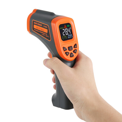 

Xima AT800 Infrared Thermometer Color Screen High Precision Industrial Thermometer Oil Warm Water Temperature Baking Thermometer