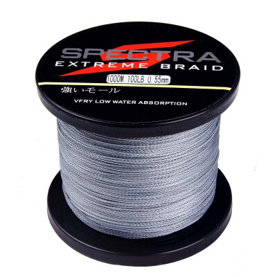 

100M-2000M 6LB-300LB Test Gray 100PE Dyneema Braided Fishing Line