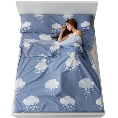 

Nolansendi NOLANSEND pure cotton portable travel dirty sleeping bag travel tourism hotel hotel cotton sanitary sheets quilt cover two models 180230cm NL523