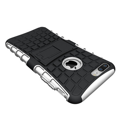 

Fivice iPhone 7 Plusiphone 8 plus Case TPU anti-fall tire pattern back clip bracket phone case