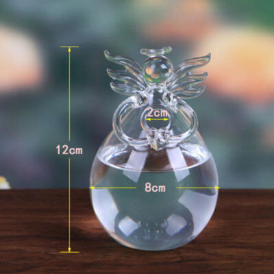 

Clear Glass Angel Shape Flower Plant Hanging Vase Home Office Wedding Decor 1pcs