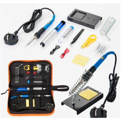 

60W Electric Soldering Tools Iron Welding Tool Kit Solder Wire Tweezers Set