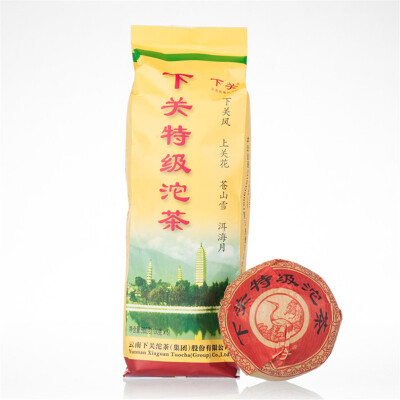 

Xiaguan Te Ji Tuo Cha Premium Grade Puer Tea 2014 Raw 100g