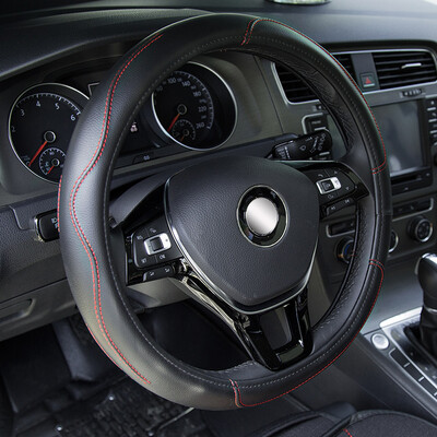 

Green source car steering wheel cover four seasons universal simple anti-skid car handles LaVida Jetta Corolla Civic Sagitar Bora Sylphy Golf black