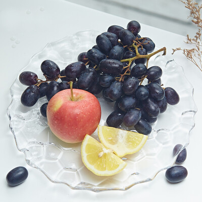 

【Jingdong Supermarket】 Italian Delita Dream Series Glass Fruit Plate 23.2cm * 2cm SQ6002-3