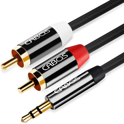 

Ferguson cabos F08405 35mm audio cable one minute two 2rca sound cable 35 turn double lotus head computer speaker line 3 meters