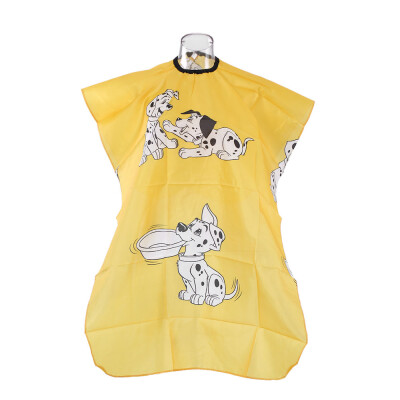 

Kids Hairdressing Apron Waterproof Hair Cloth Child Haircutting Salon Cape Children Hair Dyeing Cape for Hair Barber Yellow