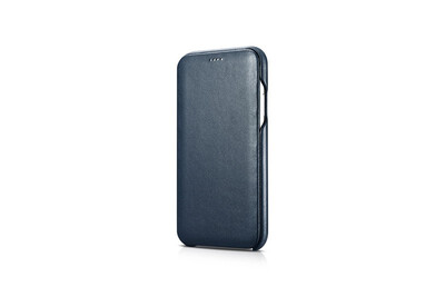 

Icarer for iPhone XS MAX Case Genuine Leather Phone cases for APPLE XS MAX Case Curved Edge Luxury Magnetic Closure Folio Cover