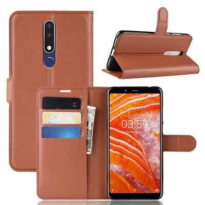 

PU Leather Wallet Flip Phone Case for Nokia 31 Plus Card Slots Kickstand Cover Coque Funda