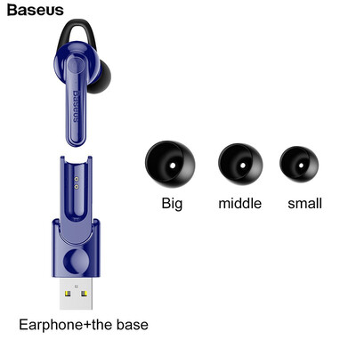 

Baseus Magnetic Charging Wireless Bluetooth Earphone Single Business Talking Bluetooth Earphones For iphone Samsung XaioMi