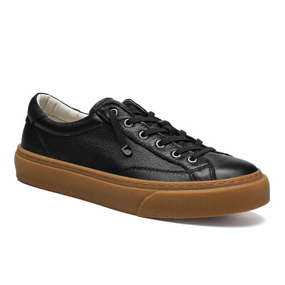 

Korean version of the leather wild mens shoes sports shoes Harajuku style retro Hong Kong style tide shoes low to help comfortabl