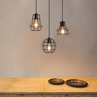 

Industrial Ceiling Light Fixture Retro Pendant Lamps for Office Room Living Dining Room Bedrooms
