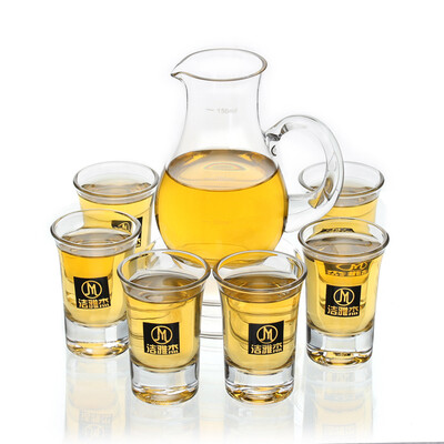 

11ml Glass Liquor Sprinkler 6 Glass White Wine Swallow Cup 7 Pieces Set Wine Set