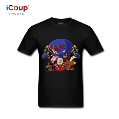 

icoup Warlock magician hand - painted custom t - shirt around