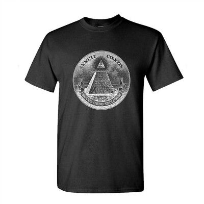 

Annuit Coeptis Pyramid Eye Illuminati Cash - Mens Cotton T-Shirt