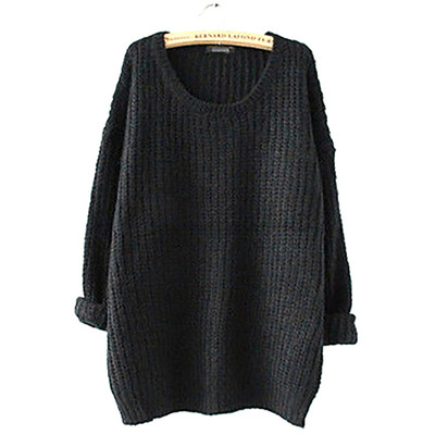 

Women Loose Fashion Baggy Chunky Knitted Jumper Top Thick Sweater Winter