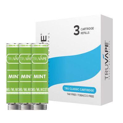 

British brand TRUVAPE E-cigarette Gemini accessories replacement smoke oil capsules 3 packs of mint flavor