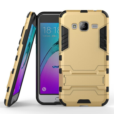 

Case for Samsung Galaxy J3 J3 2016 5 inch 2 in 1 Shockproof with Kickstand Feature Hybrid Dual Layer Armor Protective Cover