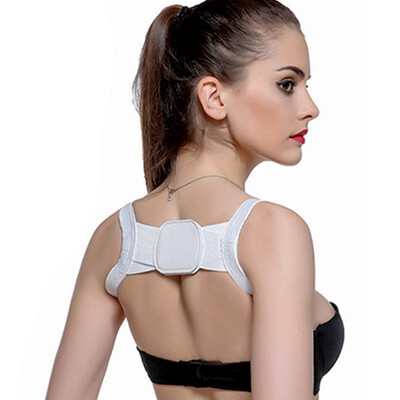 

Invisible White Back posture Brace Support Shoulder Belt Corrector Straighten Posture Correction Orthopedic Beauty Corset