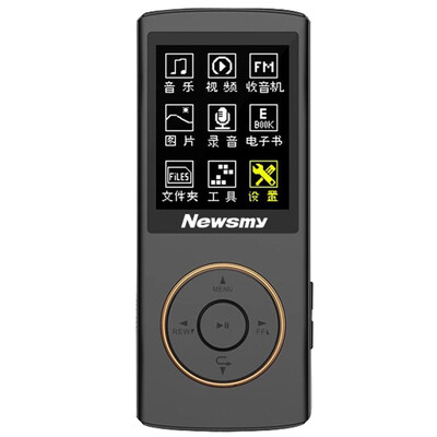 

Newman Newsmy F35 mp3 mp4 lossless music player mini student Walkman with a screen card recording 8G black