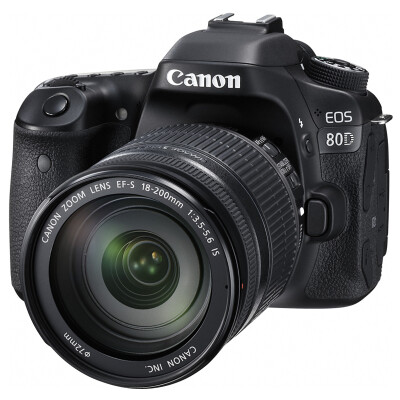 

Canon EOS 80D SLR kit (EF- 18-200mm f / 3.5-5.6 IS) 24.2 million effective pixels 45 points cross focus WIFI / NFC