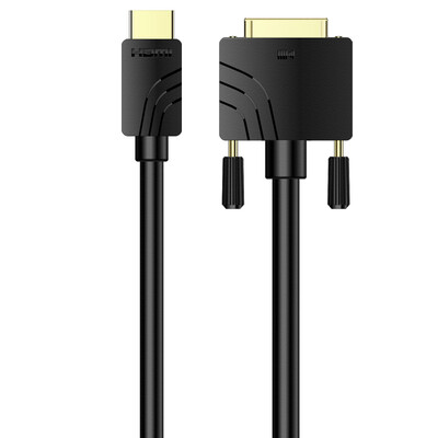 

Kaiboer KBE-HD-11038 Кабель HDMI-DVI от мужчины к женскому двухстороннему переключателю Кабель для кабеля HD-кабеля 15 метров черный