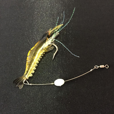 

5pcslot Shrimp Soft Lure 9cm6g Fishing Artificial Bait With Glow Hook Swivels Anzois Para Pesca Sabiki Rigs Fishing Lure