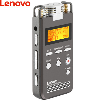 

Lenovo Lenovo recording pen professional linear PCM HD lossless recording one-button boot time stamp T-MARK bookmark learning business meeting interview B613 32G silver