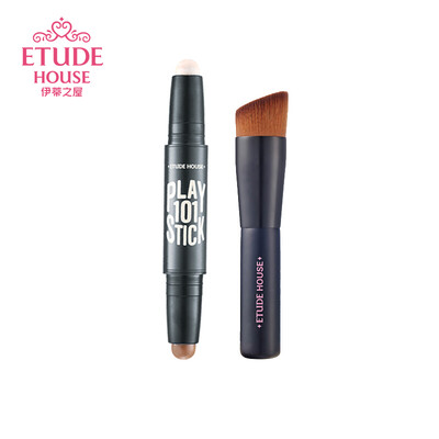 

ETUDE HOUSE fun multi-function beauty stick high light repair capacity combination repair capacity brush set No 1 stereo V face artifact moisturizing net red parity repair capacity