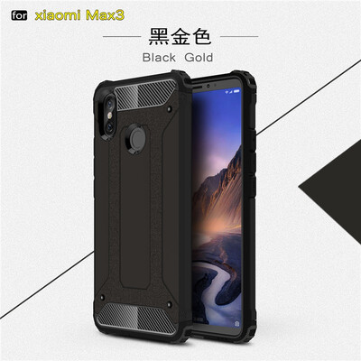 

Fivice Xiaomi MI max3 case Luxury Silicone Diamond Armor PC Hard Shell Phone Case