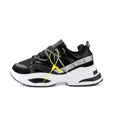 

New Brand Heighten Womens Shoes Platform Sneakers Shoes for Woman Basket Femme 2018 Breathable Tenis Feminino Casual Dad Shoes
