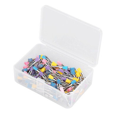 

100PcsBox Dental Nylon Polishing Brush Latch Flat Prophy Cup Brush Polisher Colorful Dental Lab Tool