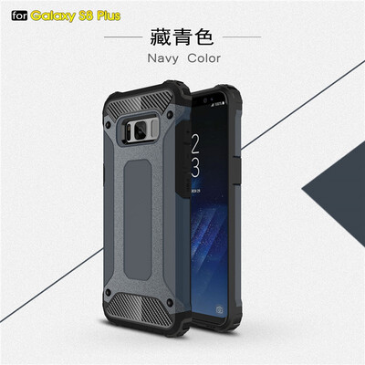 

Fivice Samsung Galaxy S8 plus case Luxury Silicone Diamond Armor PC Hard Shell Phone Case