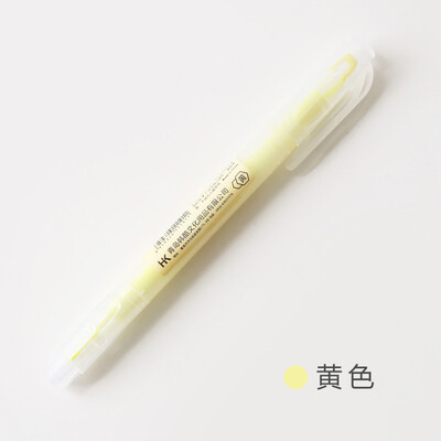 

Dual Head Writing 2 in 1 Highlighter Pen Japanese Stationery Cute Office School Supplies