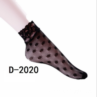 

New Black Sock Women Soft Lace Short Ankle Socks Summer Fishnet Stocking Stylish
