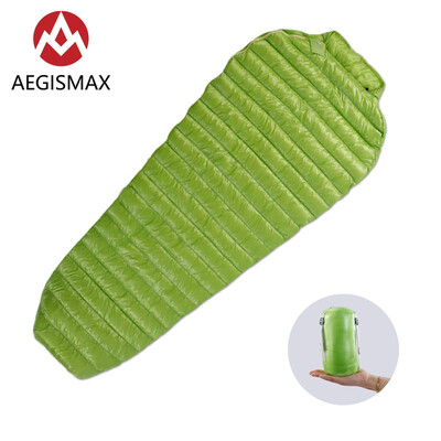 

AEGISMAX Ultralight Sleeping Bag MINI-MINI Long Series Goose Down Mummy Outdoor Camping Lengthened Adult Nylon Spring Lazy bag