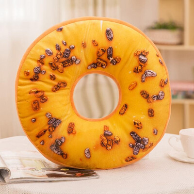 

New Fashion Creative Soft Plush Pillow Stuffed Seat Pad Sweet Donut Foods Cushion Case Toys pillowcase poszewka na poduszki
