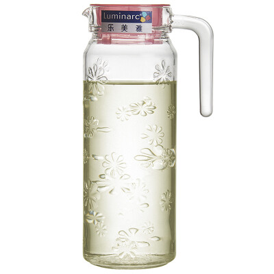 

【Jingdong Supermarket】 Le Meiya Luminarc 1.1 liter relief glass kettle cold water cup drink fruit juice teapot single loaded