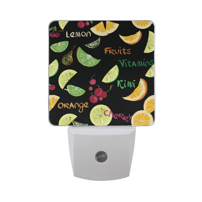 

ALAZA LED Night Light With Smart Dusk To Dawn SensorTiger Watercolor Tropical Pattern Plug In Night Light