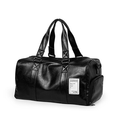 

Shozafia Leather Portable Handbag Travel Bag Large Capacity Crossbody Business Bag Gym Tote