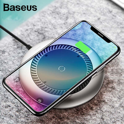 

Baseus tornado Wireless Charger For iPhone  XR X 8 Silent fan Automatic radiating Qi Wireless Charger For Samsung S9 S8 Note 9