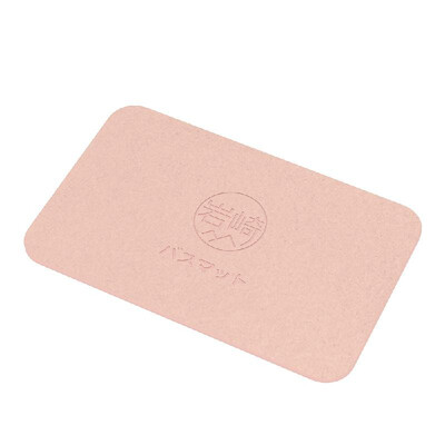

Diatomaceous Earth Bath Mat Antibacterial Deodorant Nonslip Bathroom Floor Mats Absorbent Soft Comfortable Easier To Dry Pink