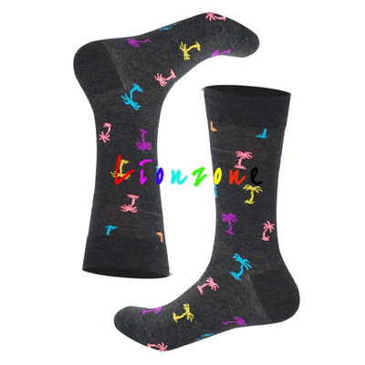

LIONZONE Winter Warm Women Socks Unisex Rainbow Cherry Crane Pineapple Lemon Harajuku Colorful Funny Cotton Crew Socks