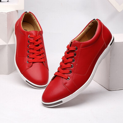 

JUQI Business Men Oxford Genuine Leather Shoes