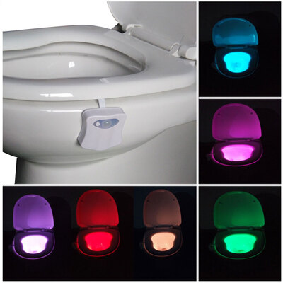 

MyMei Toilet Bathroom Automatic LED Night Light Human Motion Activate Seat Sensor Lamp