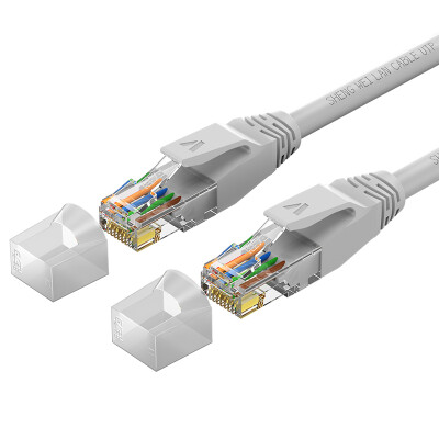 

Wins (shengwei) LC-6010J flame retardant cat6 network cable six Gigabit network jumper 1 meter gray copper computer / router / broadband product cable